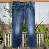 Y2K SilverTab Jeans 37” 38” #3074