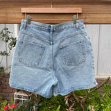 Vintage 1990’s Hemmed Denim Shorts 29” 30” #3094
