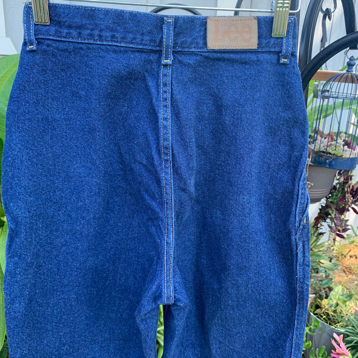 Vintage LEE Relaxed Fit Tapered Mom Jeans Dark Blue W26 L27