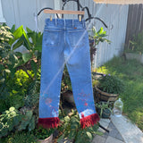 1990’s DIY’D Rustler Jeans 26” 27” #2491