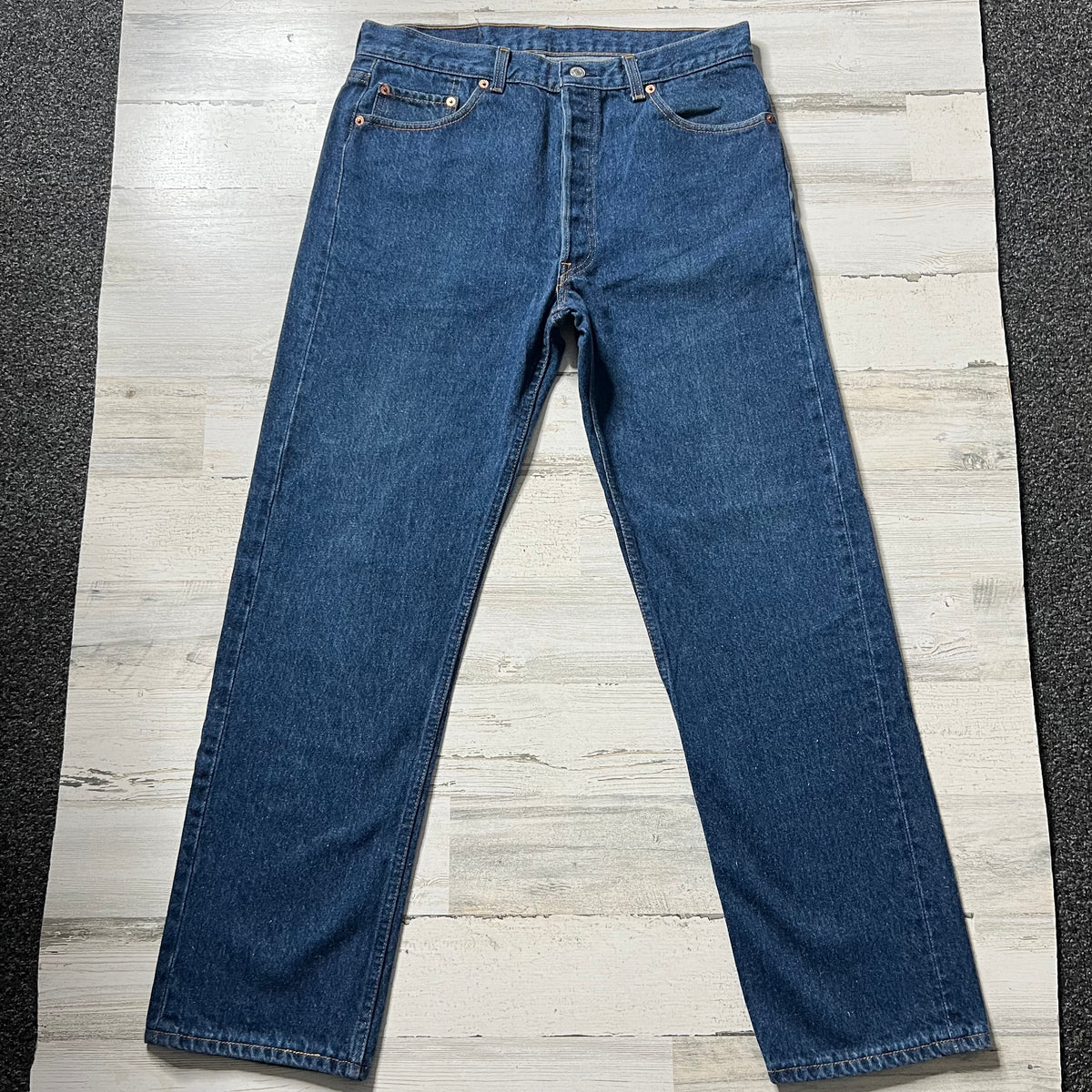 【90s】Levi's リーバイス501xx USA製 W33L32 90s リーバイス501xx USA製 ヴィンテージデニム 赤文字 濃紺 W33