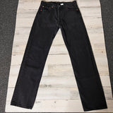 Black Vintage 501 Levi’s Jeans 30” 31” #1986