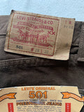 Vintage 90’s Brown 501 Levi’s Jeans “25 “26