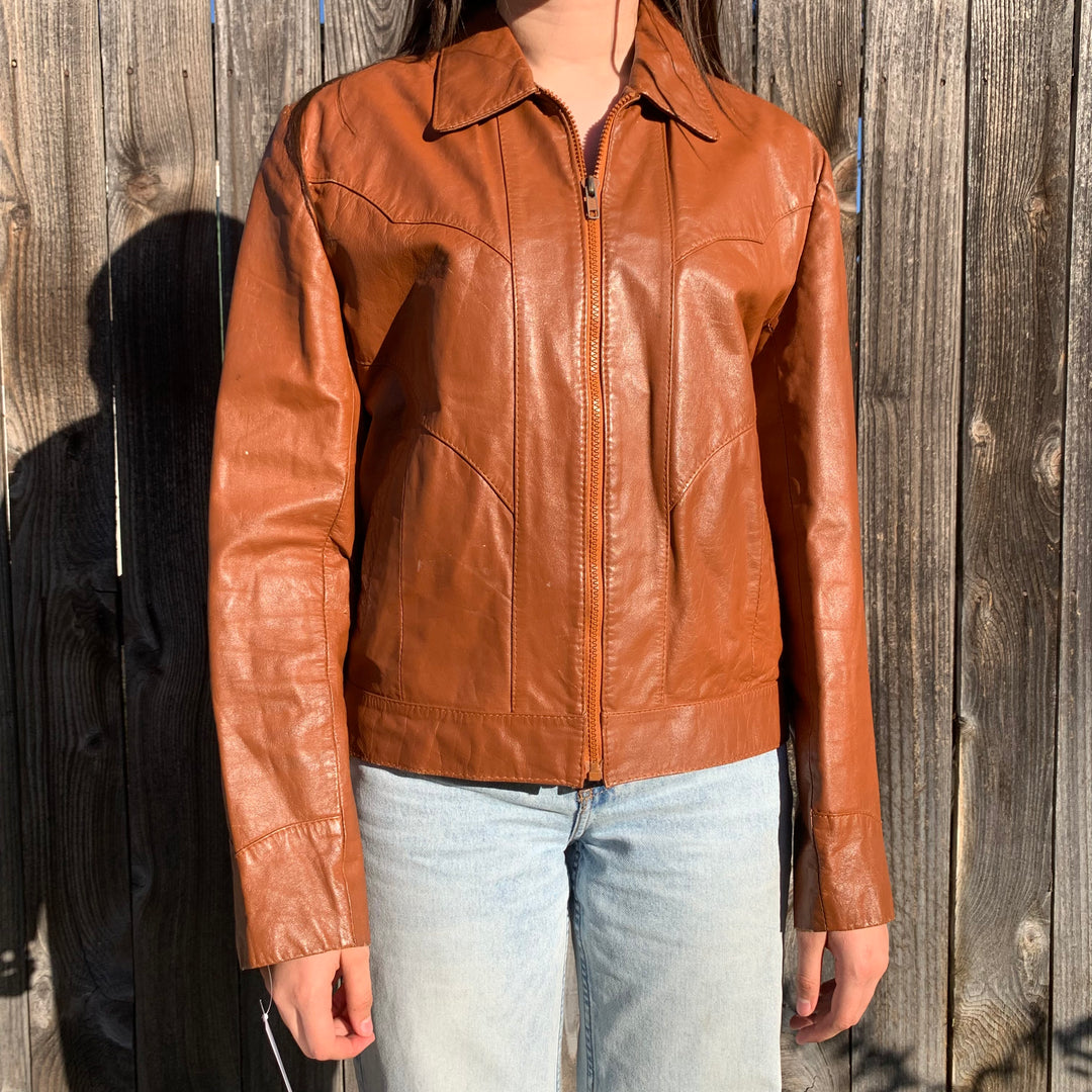 ジャケット・アウター vintage lether blouson G1 brown L vintage lether blouson G1 brown L