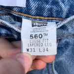 Vintage 1990’s 560 Levi’s Jeans 29” 30” #3031