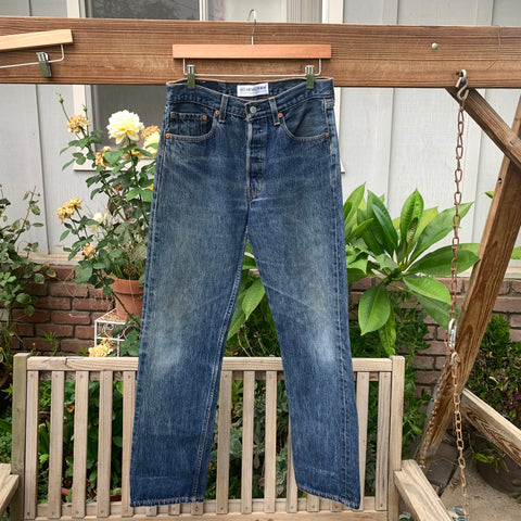 Vintage 1990’s Dark Wash 501 Levi’s Jeans 30” 31” #2667