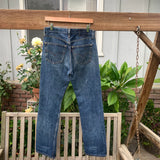 Vintage 1990’s Dark Wash 501 Levi’s Jeans 30” 31” #2667