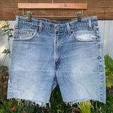 Vintage 1990’s 517 Levi’s Cutoff Shorts 34” 35” #2796