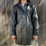 Vintage Patchwork Leather Jacket SZ L #24