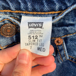Vintage 1990’s 512 Levi’s Jeans 24” 25” #2843