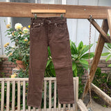 Vintage 1990’s Dark Brown 501 Levi’s Jeans 28” 29” #2660