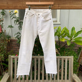 White Vintage 501 Levi’s Jeans 26” 27” #2867