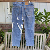 Vintage 1990’s 505 Levi’s Jeans 35” 36” #3188