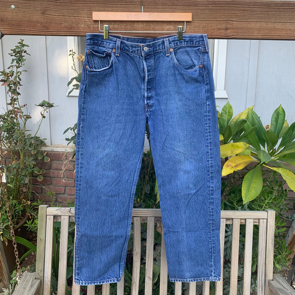 LEVI'S 501 アメリカ製　90s ビンテージ　35インチ 希少 90s USA製 Levi's リーバイス501 | ヒゲ落ち ジーンズ W32