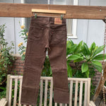 Vintage 1990’s Dark Brown 501 Levi’s Jeans 28” 29” #2660