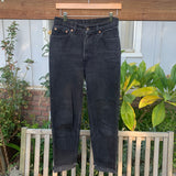 Vintage Black 1990’s 512 Levi’s Jeans 27” 28” #2791