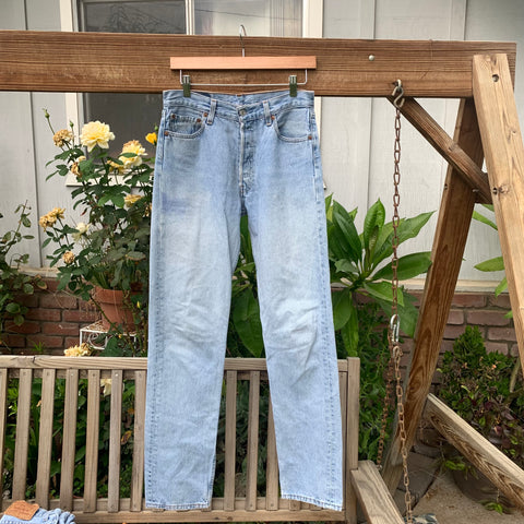 Vintage 1990’s Lightwash 501 Levi’s Jeans 28” 29” #2656