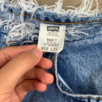 Vintage 1990’s 565 Levi’s Wide Leg Jeans 25” 26” #2715