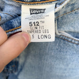 Vintage 1990’s 512 Levi’s Jeans 25” 26” #2827