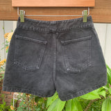 Vintage 1990’s Black Denim Shorts 26” 27” #2732