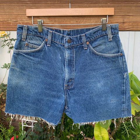 Vintage Orange Tab Cutoff Levi’s Shorts 34” 35” #2812