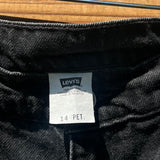 Vintage 1990’s Levi’s Hemmed Black Shorts 32” 33” #2736
