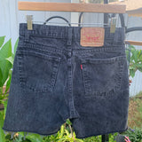 Vintage 1990’s 505 Black Levi’s Cutoff Shorts 27” 28” #2626