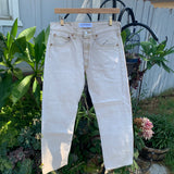 Early Y2K Beige 501 Levi’s Jeans 29” 30” #2561