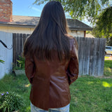 Vintage Leather Jacket by Miss Simone SZ S #10