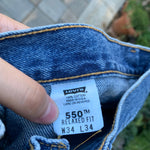 Vintage 550 Levi’s Jeans 32” 33” #2473