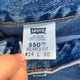 Vintage 1990’s 550 Levi’s Hemmed Shorts 31” 32” #2636
