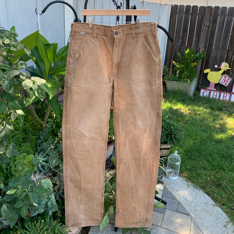 Carhartt Tan Jeans 35” 36” #2454