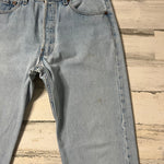 Vintage 1990’s Lightwash 501 Levi’s Jeans 30” 31” #2247