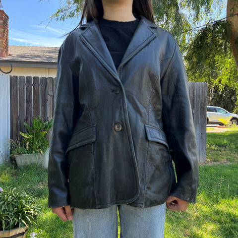 Vintage Leather Jacket by JLC SIZE L #3