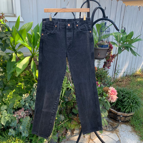 Vintage 1990’s Black Wrangler Jeans 29” 30” #2564