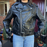 Vintage 1970’s Genuine Leather Motorcycle Jacket SIZE SMALL #20