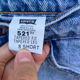 Vintage 1990’s 521 Levi’s Cutoff Shorts 27” 28” #2645