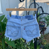 Vintage 1990’s Reworked Cutoff Levi’s Shorts 25” 26” #2601