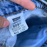 Vintage Lightwash 505 Levi’s Jeans 32” 33” #2605