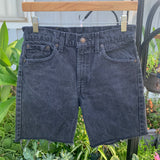 Vintage 1990’s 505 Black Levi’s Cutoff Shorts 27” 28” #2626