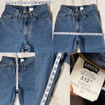 Vintage Levi’s 512 Jeans NWT “24 “25 #933