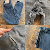 Vintage 1990’s Highwaisted Faded Black Grey 550 Levi’s Jeans “24 “25