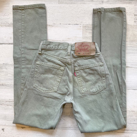 Vintage 1990’s Sage Green 501 Levi’s Jeans “22