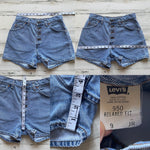 Vintage Exposed Button Fly Levi’s Shorts “26 “27 #690