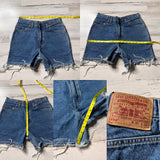 Vintage 1990’s 550 Levi’s Cutoff Shorts 27” 28” #2180