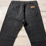 Vintage Black Wrangler Jeans 35” 36” #2192