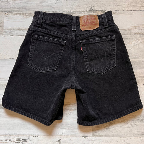 Vintage Black 1990’s 550 Levi’s Shorts 24” 25” #1520