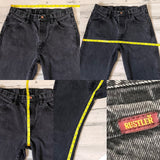 Vintage Black Rustler Jeans 30” 31” #1681