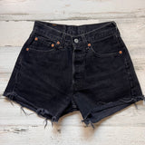 Vintage Black 501 Levi’s Cutoff Shorts 24” 25” #1543
