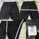 Vintage Black 1990’s 550 Levi’s Jeans “23 “24 #1480